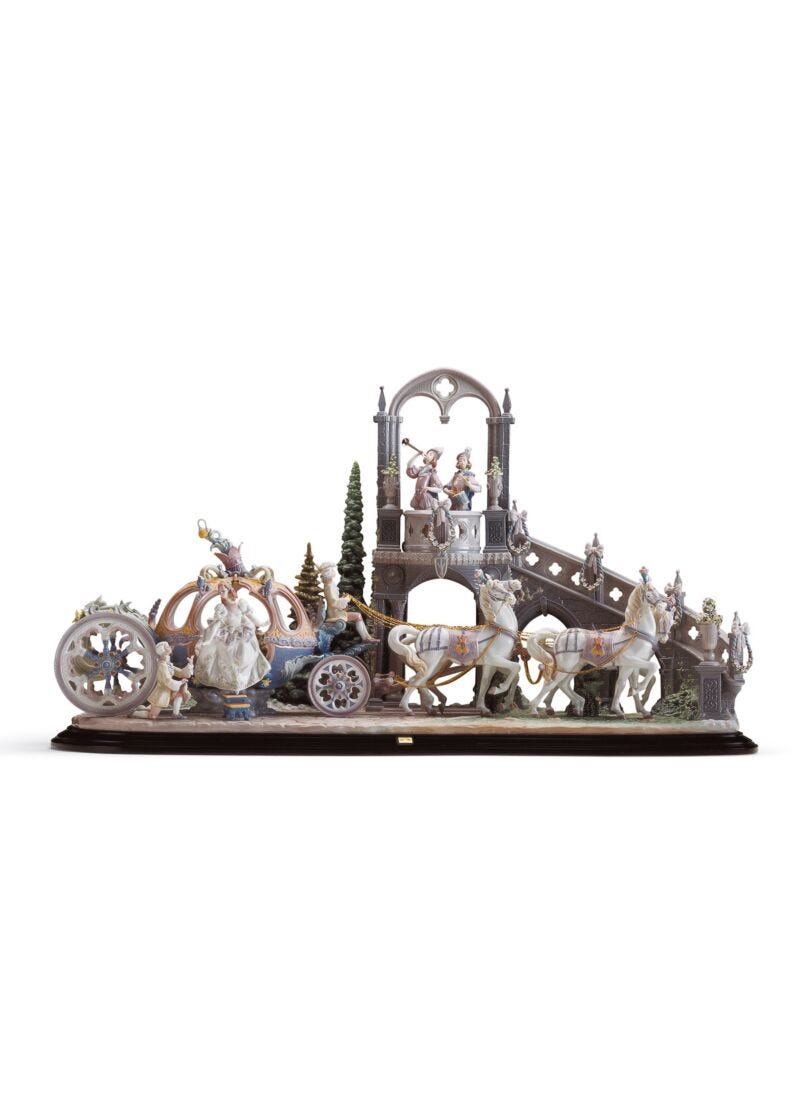 Cinderella's Arrival Sculpture. Limited Edition