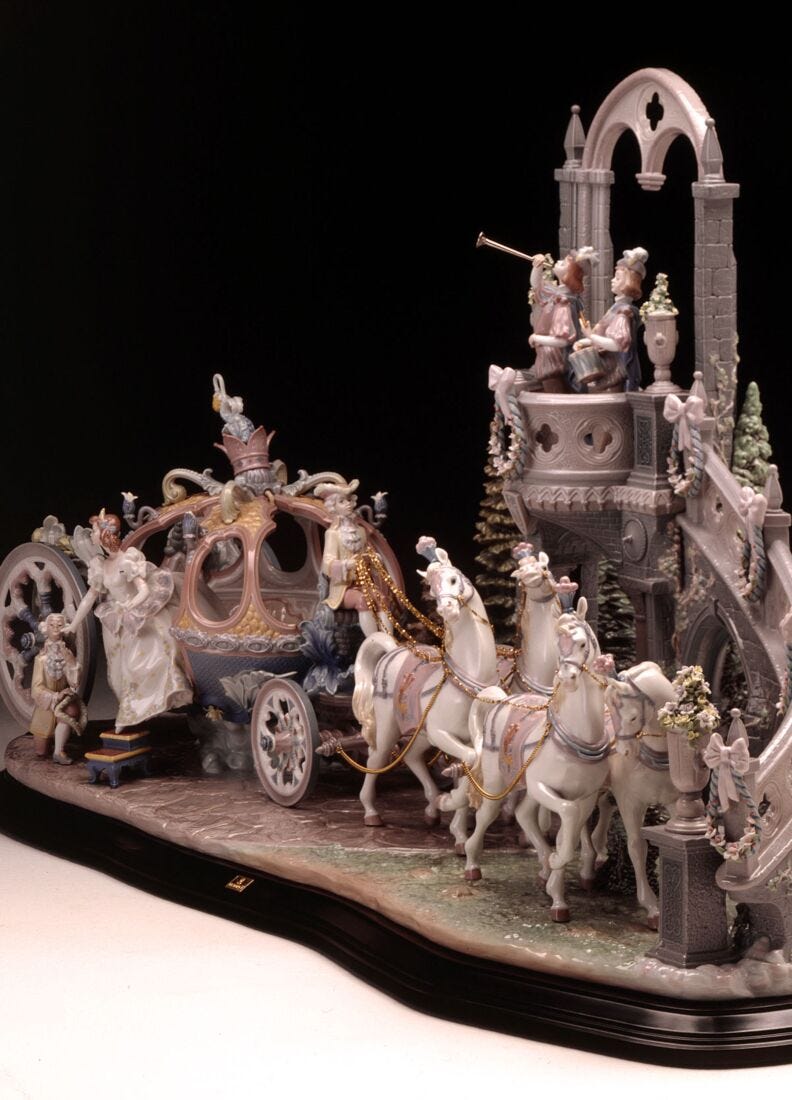 Cinderella's Arrival Sculpture. Limited Edition