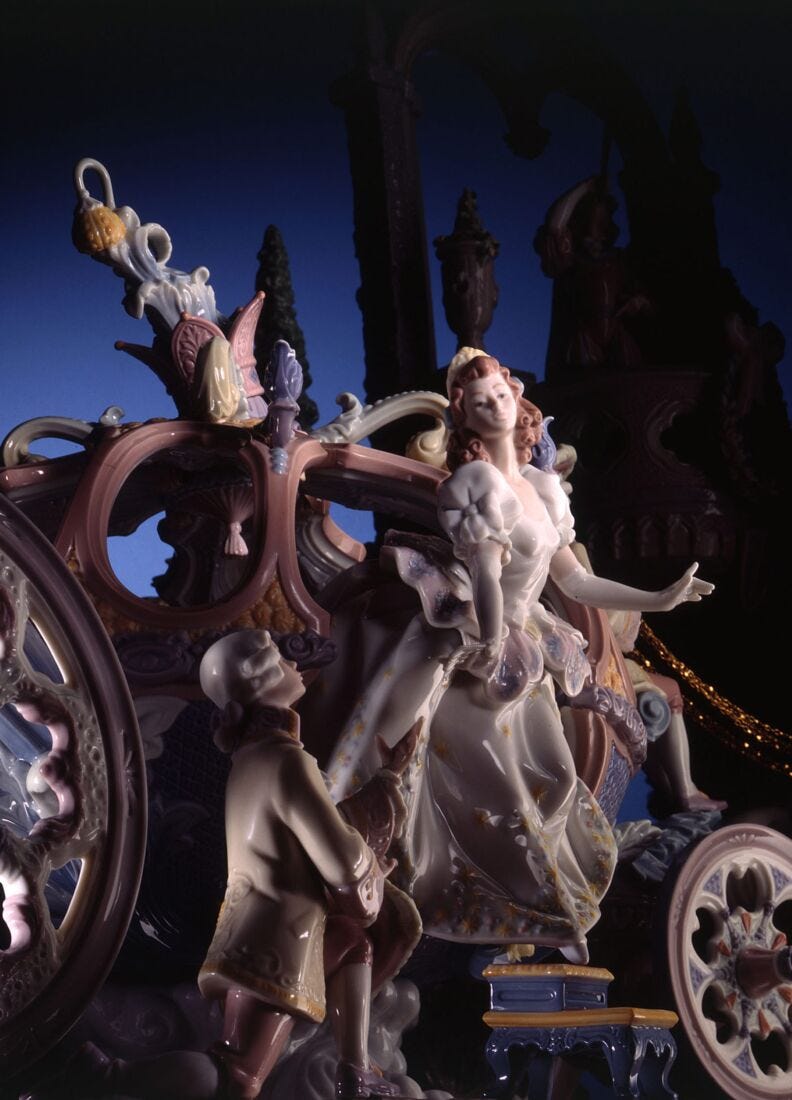 Cinderella's Arrival Sculpture. Limited Edition