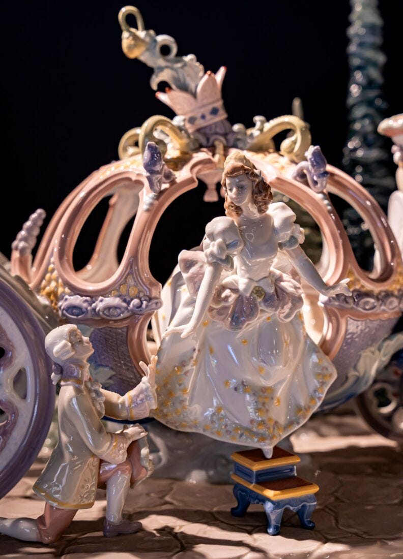 Cinderella's Arrival Sculpture. Limited Edition