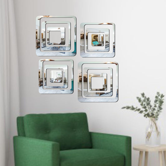 3D Acrylic Mirror Wall Sticker Decoration