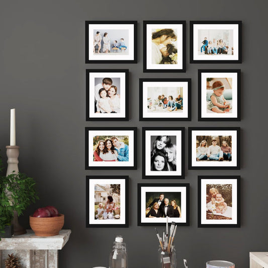 Art Street Decorative Individual Wall Photo Frame - Set of 12 (6"x8" Picture Size matted to 4"x6") by ‎Art Street