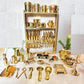 Brass Miniature Kitchen Set, Kitchen Set for Girls, Toy Kitchen Set