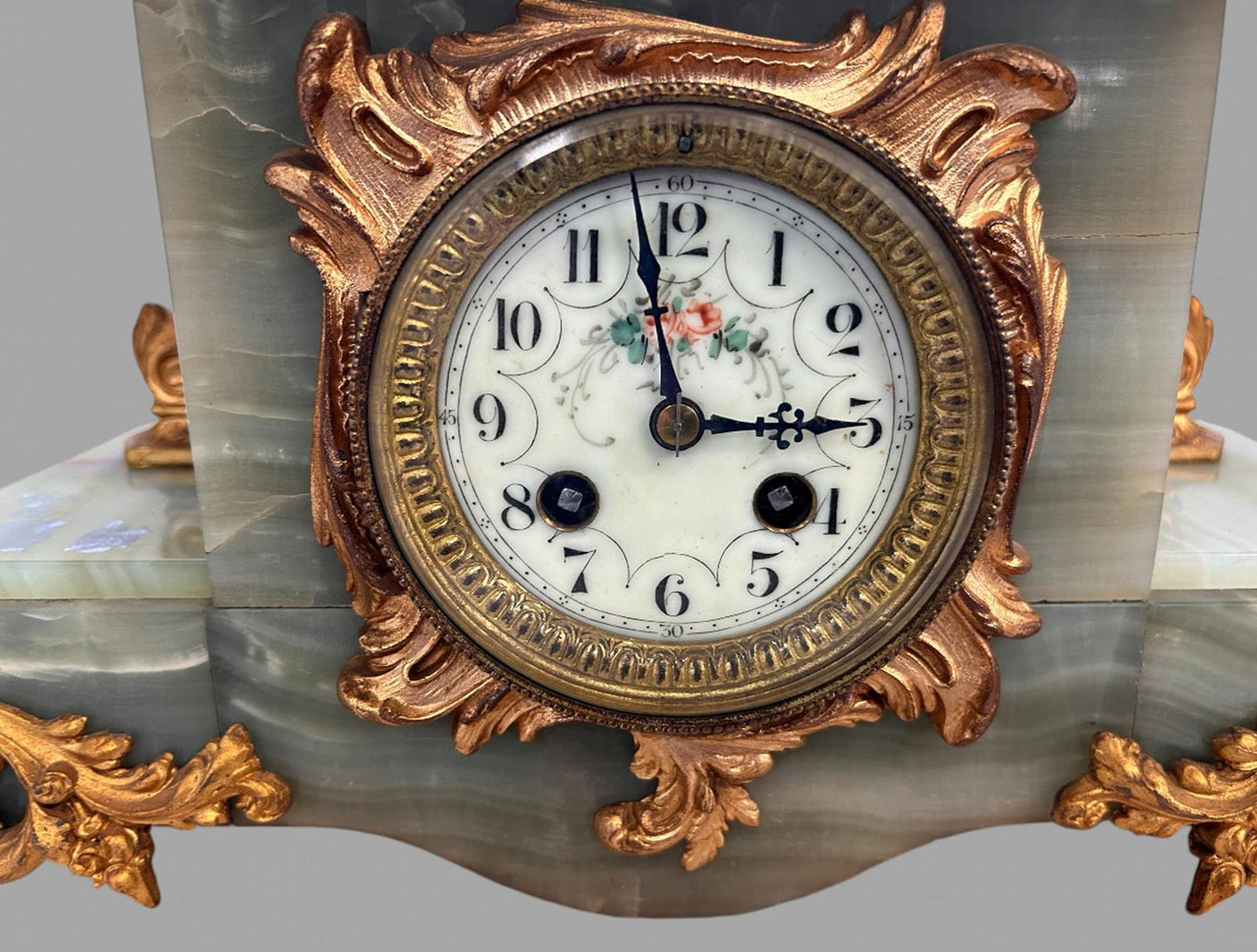 19th Century Large French Garniture Clock