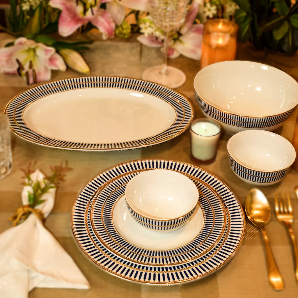 Monarchy Blue Dinner Set