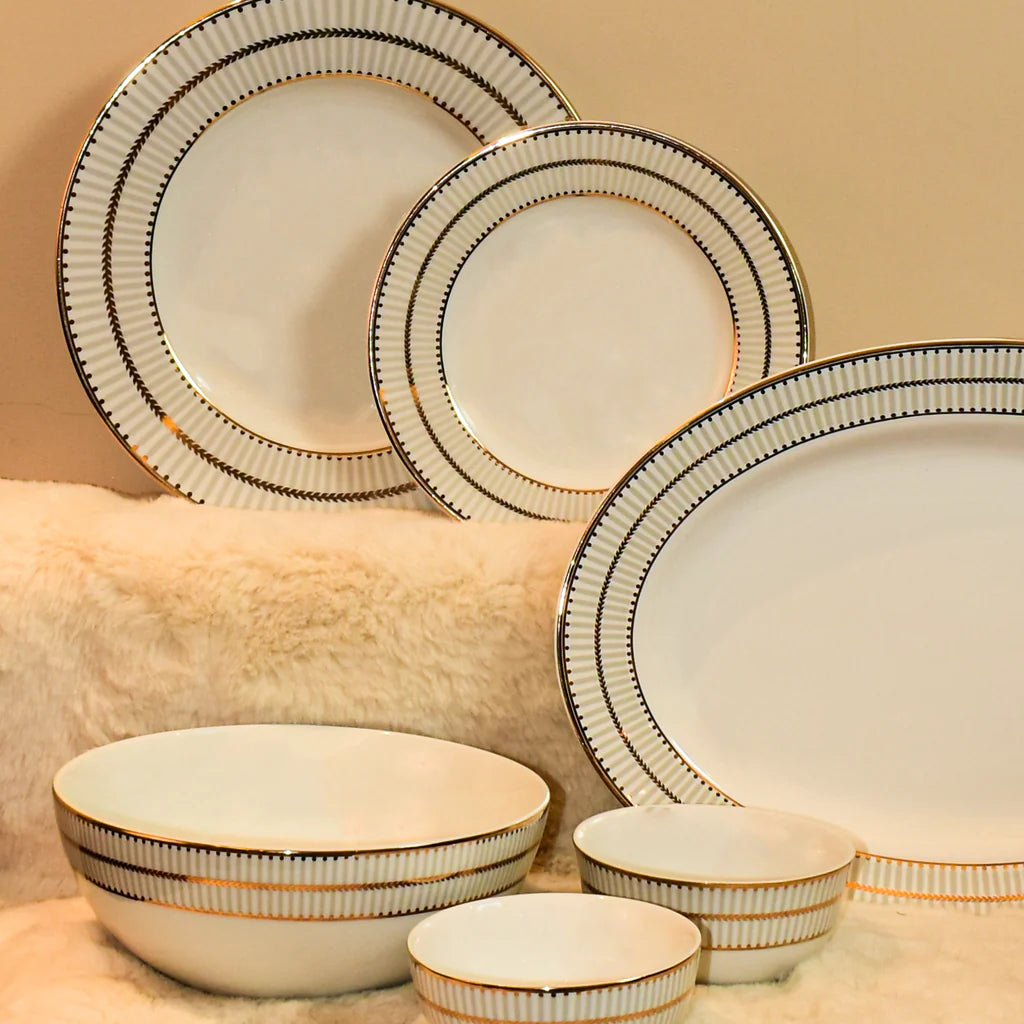 Monarchy Grey Dinner Set