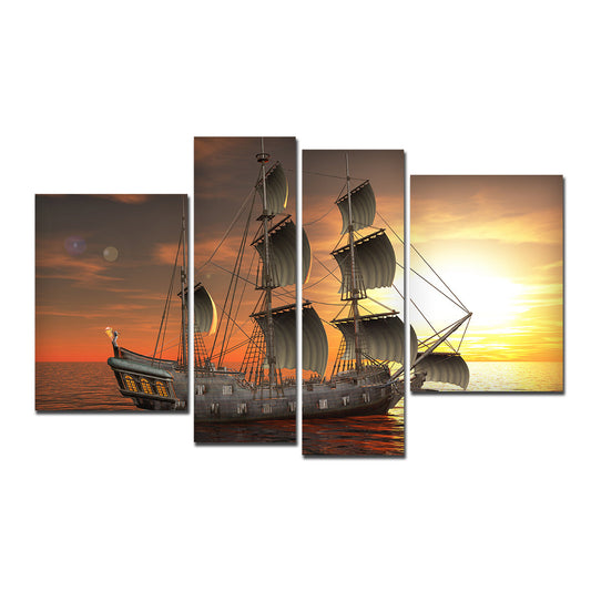 A Sailing Boat Premium Canvas Bedroom Wall Painting