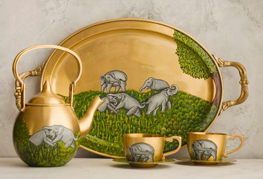 Brass High Tea Set