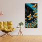 Premium Golden Flying Butterflies Canvas Wall Painting