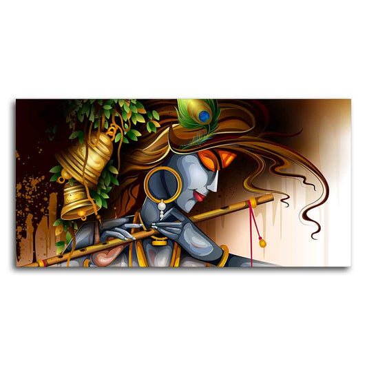 Premium Wall Canvas Painting of Lord Krishna