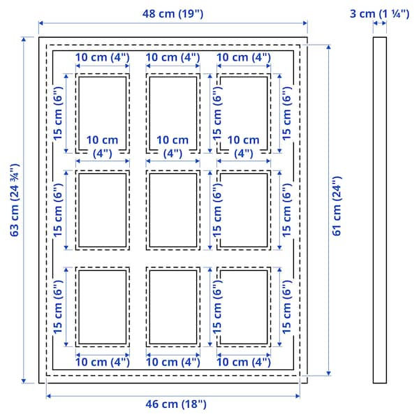 Frame for 9 pictures